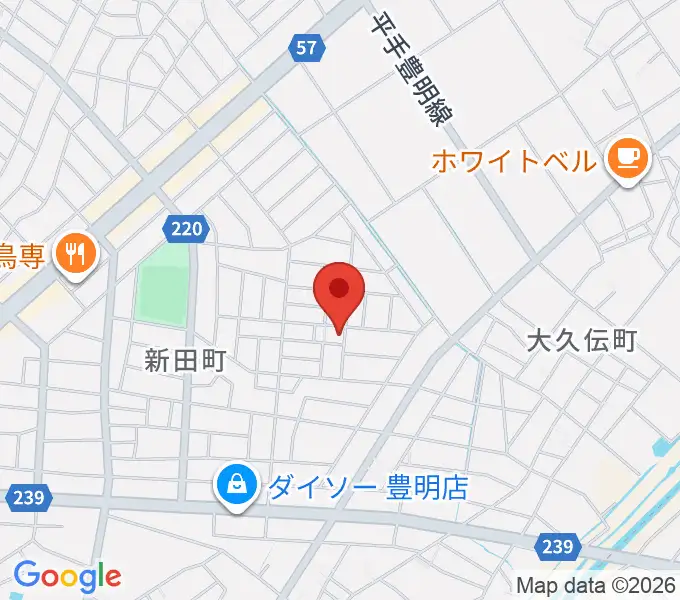 ミズノ弦楽器の地図