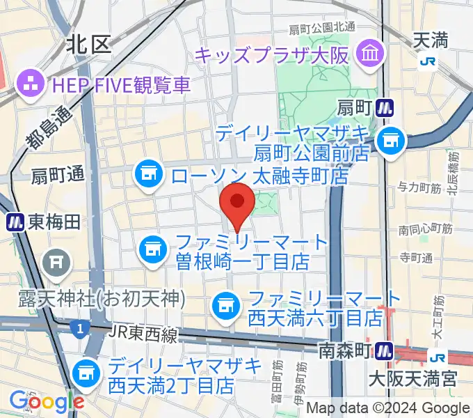 梅田ALWAYSの地図