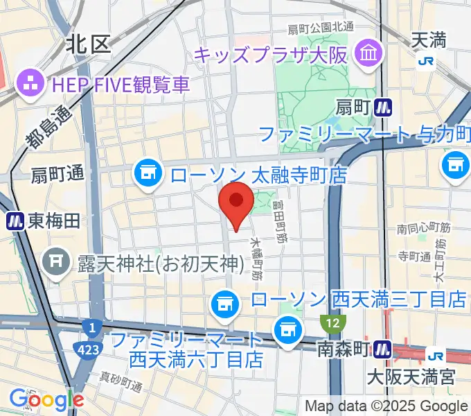 梅田ALWAYSの地図