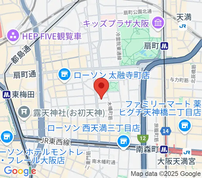 梅田ALWAYSの地図