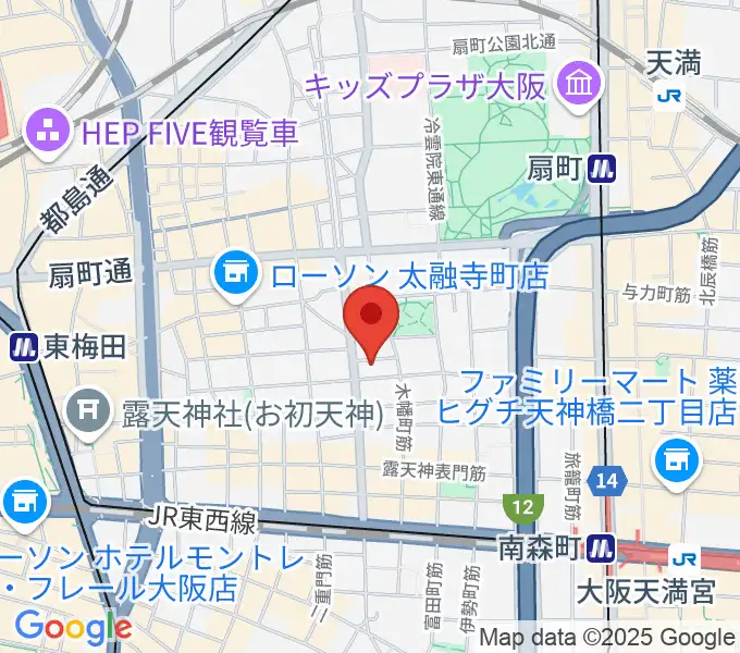 梅田ALWAYSの地図