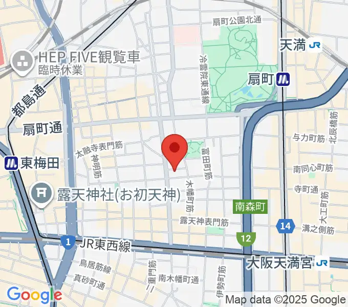 梅田ALWAYSの地図