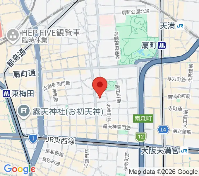 梅田ALWAYSの地図