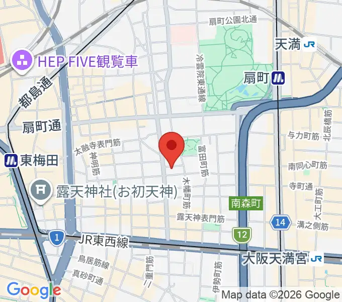 梅田ALWAYSの地図