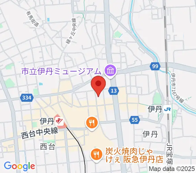 伊丹TOMORROWの地図