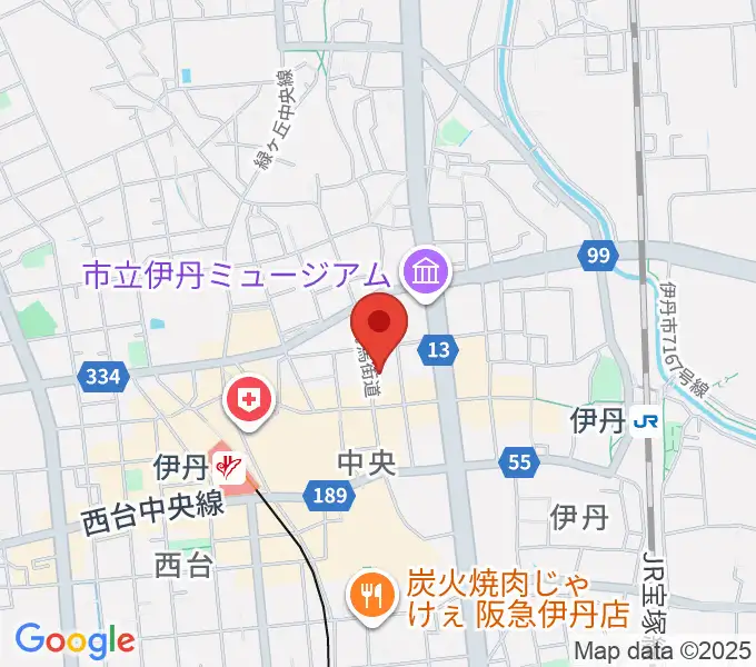 伊丹TOMORROWの地図