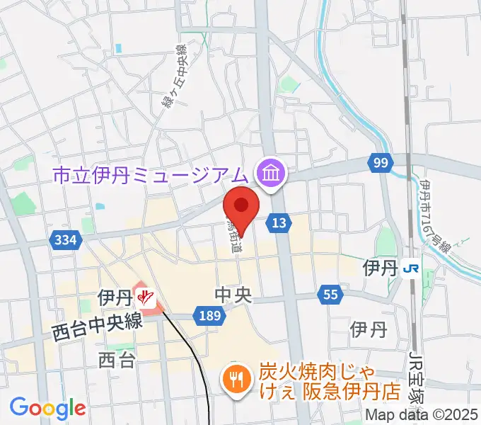 伊丹TOMORROWの地図
