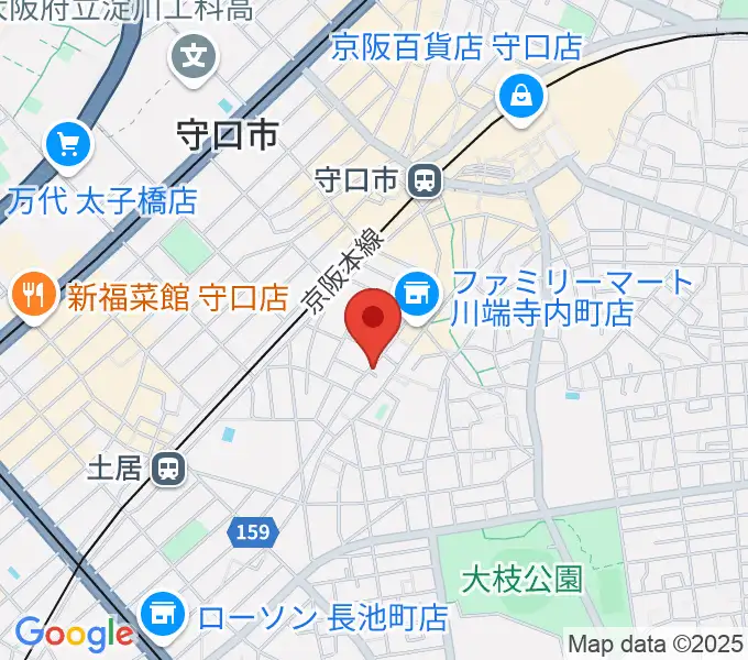 リズミックス音楽教室の地図