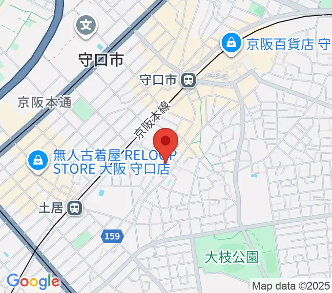 リズミックス音楽教室の地図