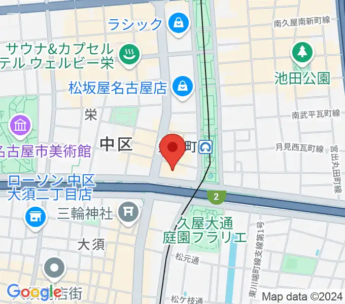 ロッキン名古屋栄店の地図