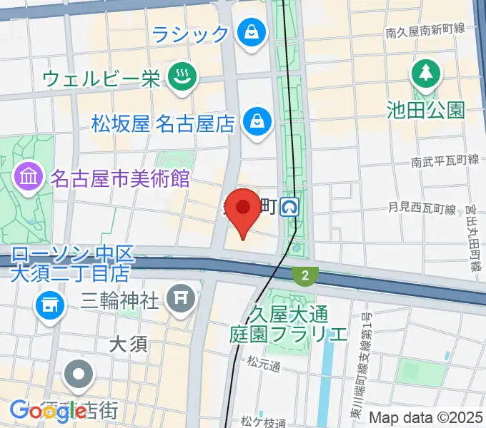 ロッキン名古屋栄店の地図