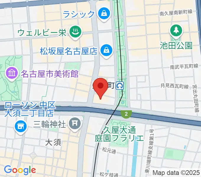 ロッキン名古屋栄店の地図
