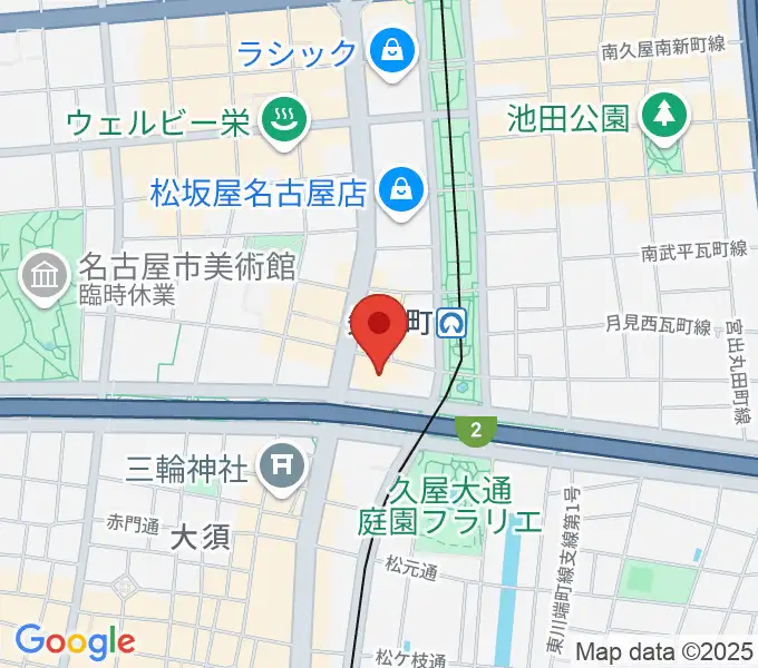 ロッキン名古屋栄店の地図