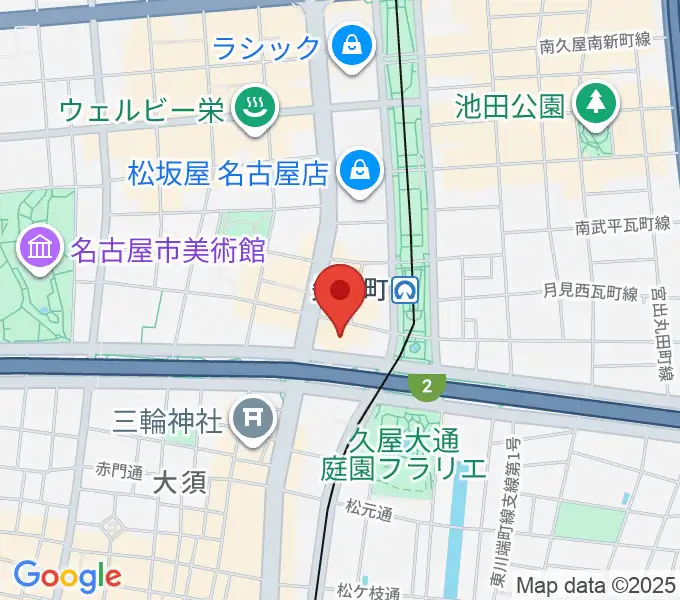 ロッキン名古屋栄店の地図