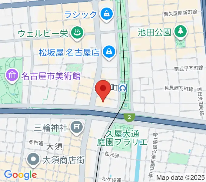 ロッキン名古屋栄店の地図