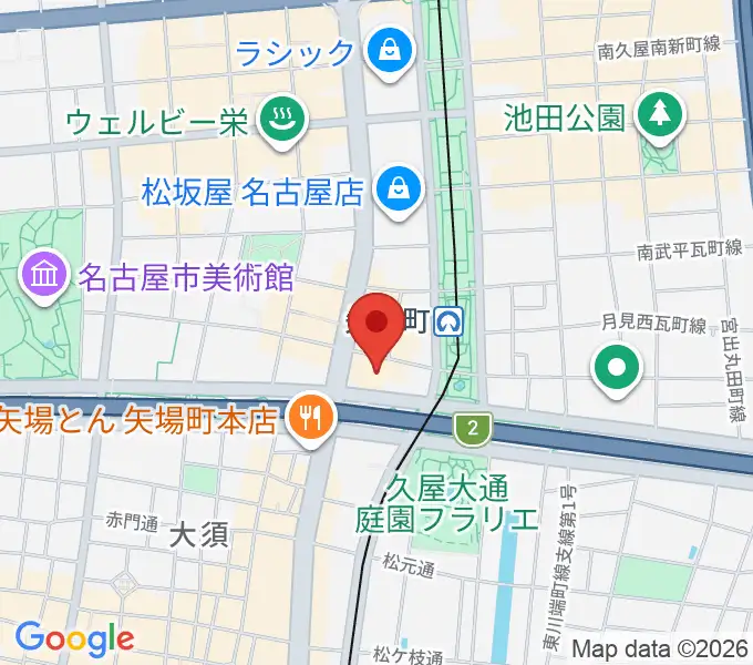 ロッキン名古屋栄店の地図