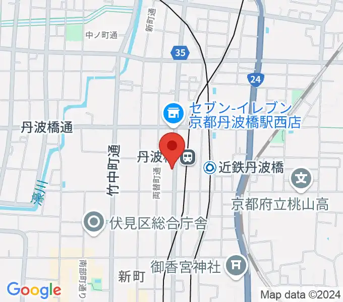 京都市呉竹文化センターの地図