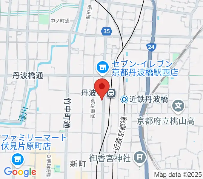 京都市呉竹文化センターの地図
