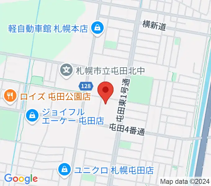 屯田センター ヤマハミュージックの地図