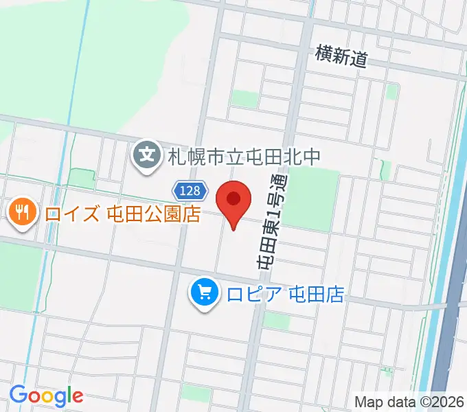 屯田センター ヤマハミュージックの地図