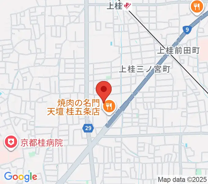京都市西文化会館ウエスティの地図