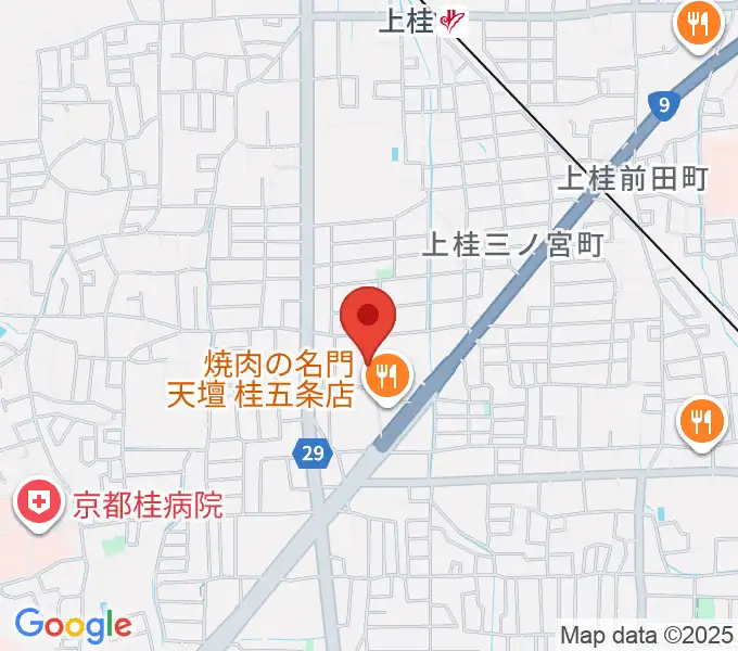 京都市西文化会館ウエスティの地図