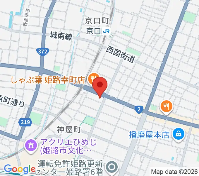 やぎ楽器 姫路店の地図