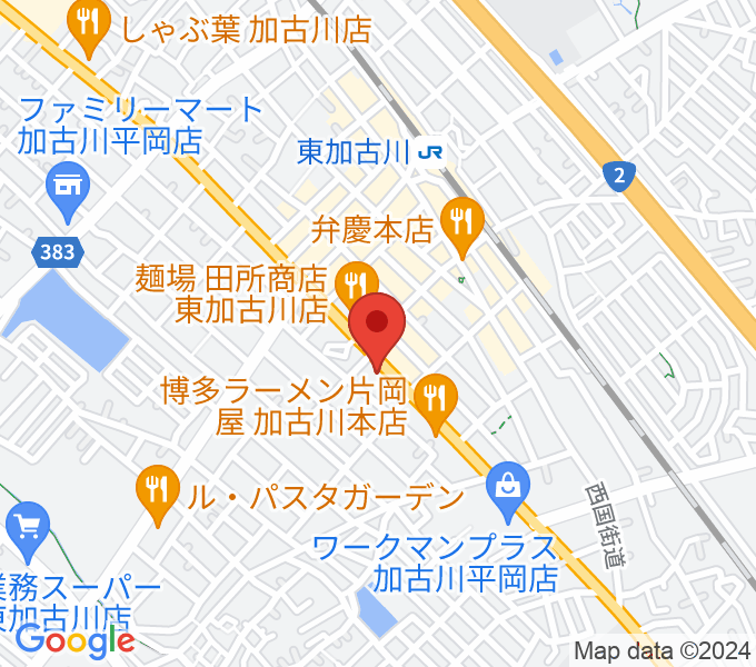 やぎ楽器 東加古川店の場所