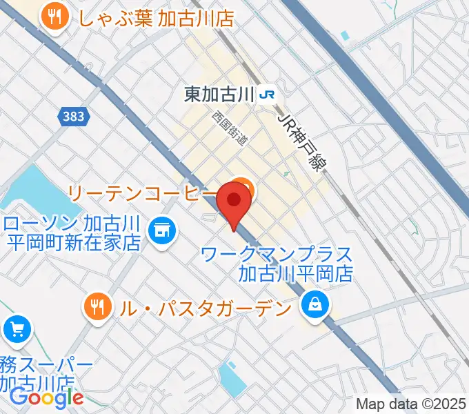 やぎ楽器 東加古川店の地図
