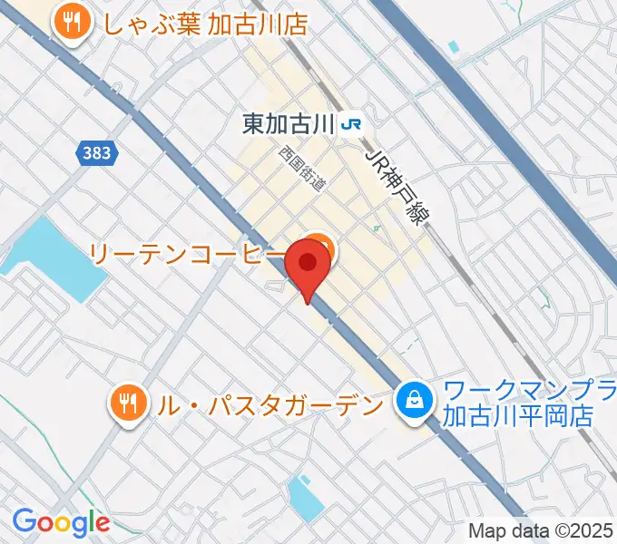 やぎ楽器 東加古川店の地図