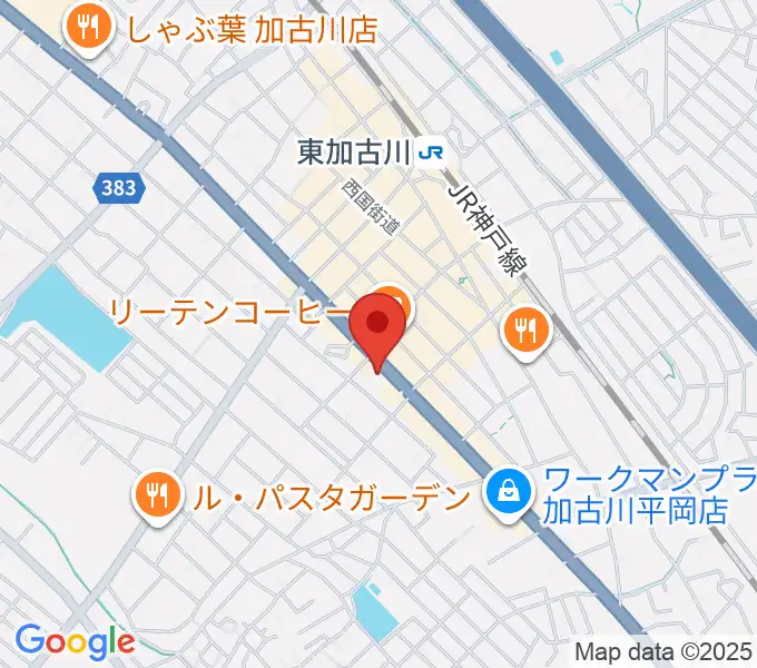 やぎ楽器 東加古川店の地図