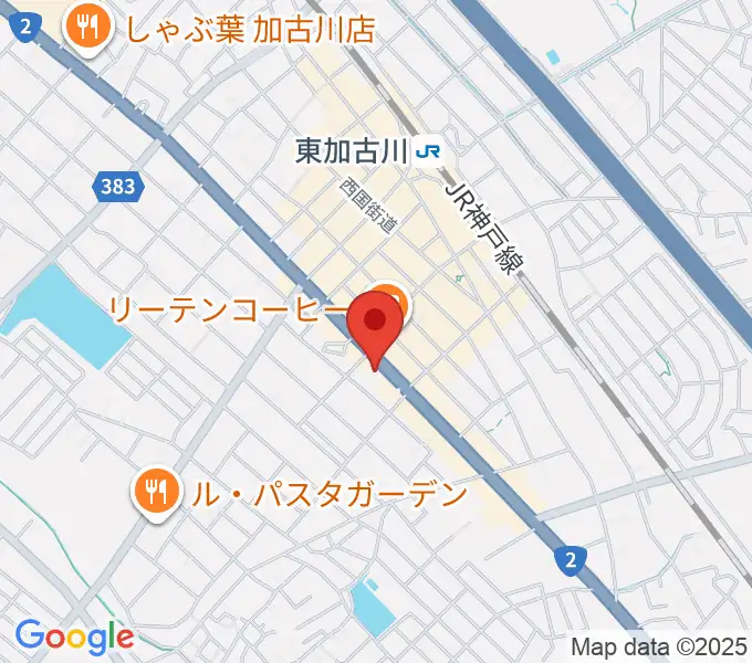 やぎ楽器 東加古川店の地図