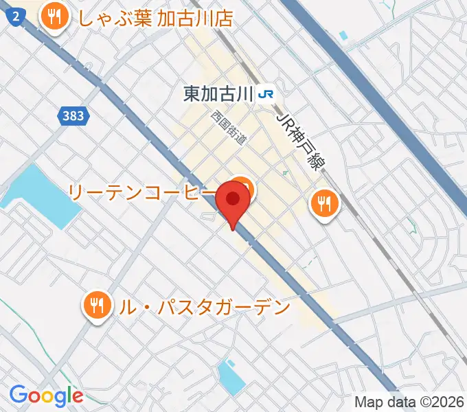 やぎ楽器 東加古川店の地図