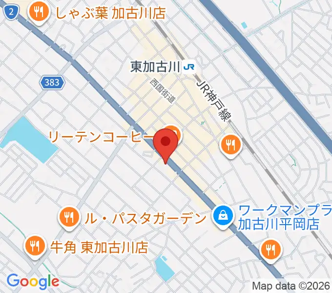 やぎ楽器 東加古川店の地図