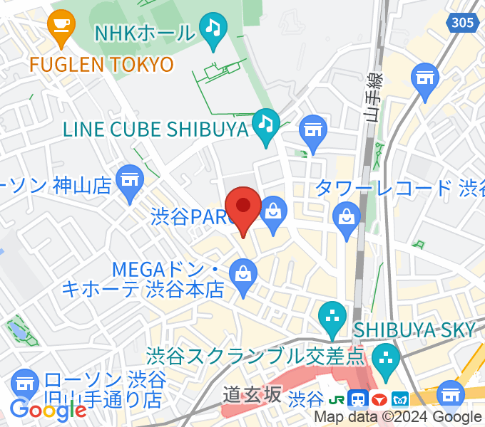 バロバロ渋谷本店の場所