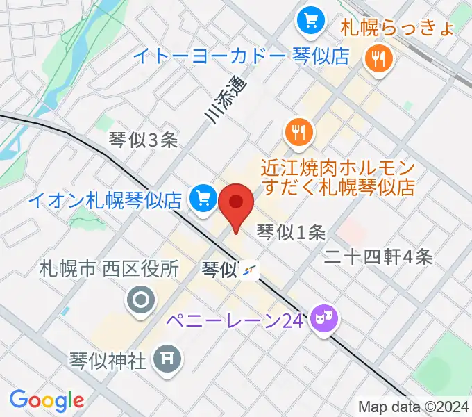 琴似センター ヤマハミュージックの地図