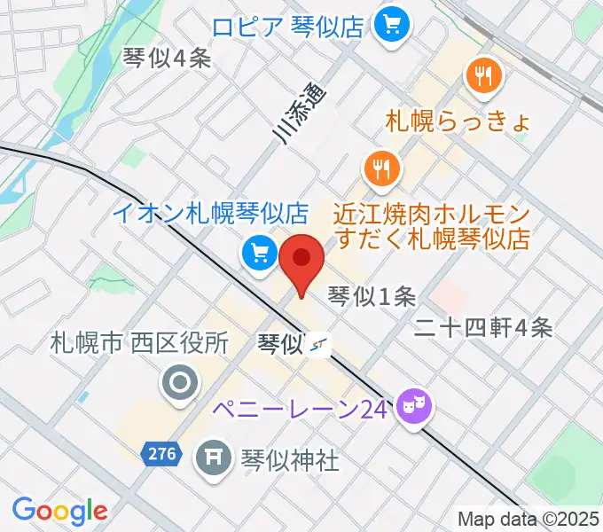 琴似センター ヤマハミュージックの地図
