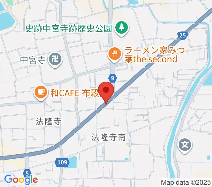 ピアノ工房ジークレフの地図