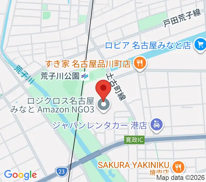 島村楽器 イオンモール名古屋みなと店の地図