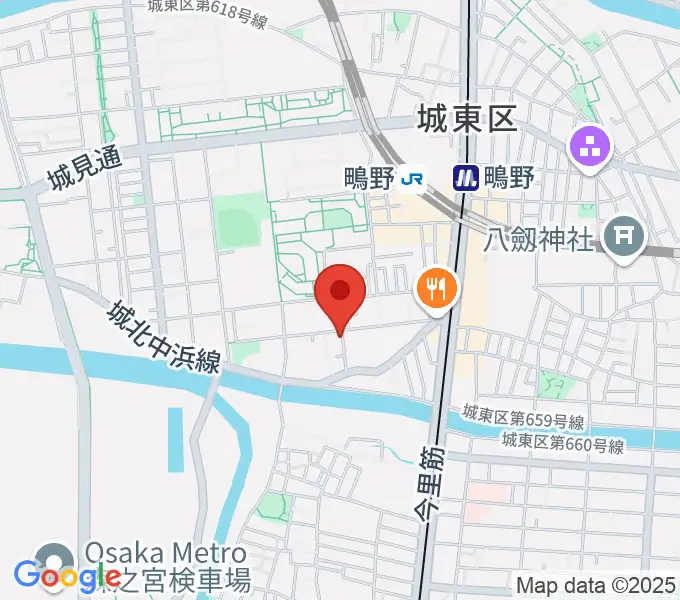 音楽教室きじばとの家の地図