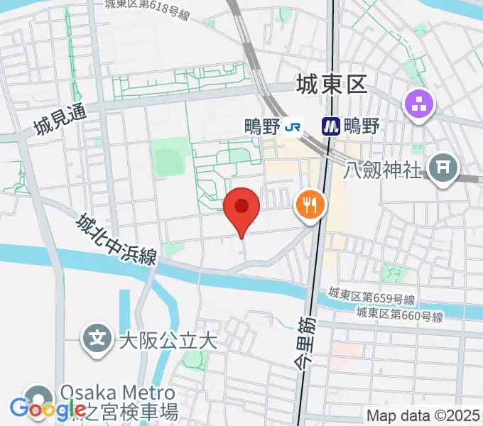 音楽教室きじばとの家の地図