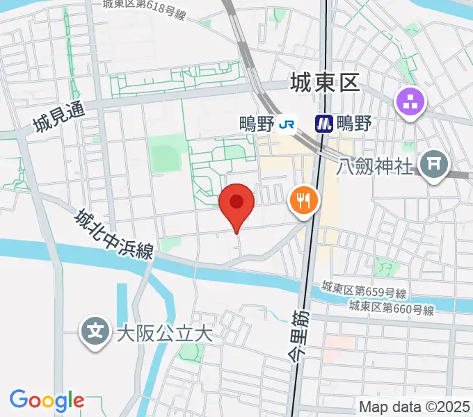 音楽教室きじばとの家の地図
