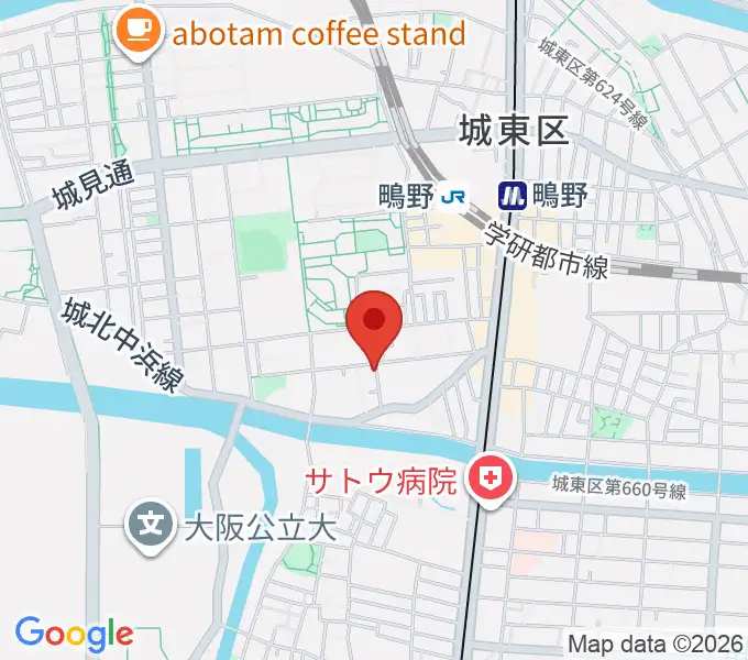 音楽教室きじばとの家の地図