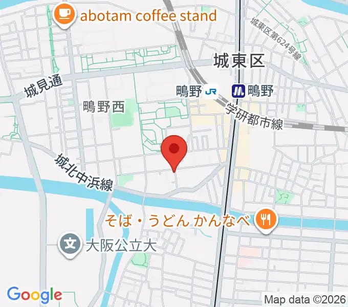 音楽教室きじばとの家の地図
