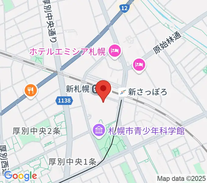 サンピアザセンター ヤマハミュージックの地図