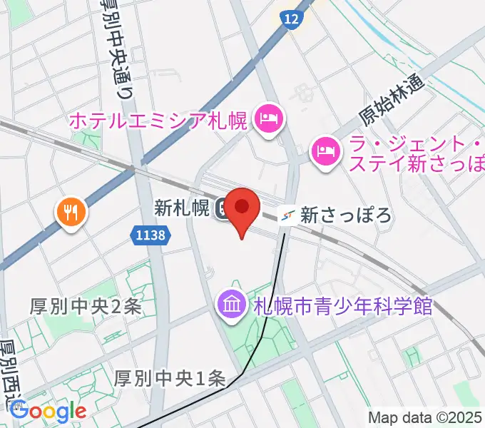 サンピアザセンター ヤマハミュージックの地図