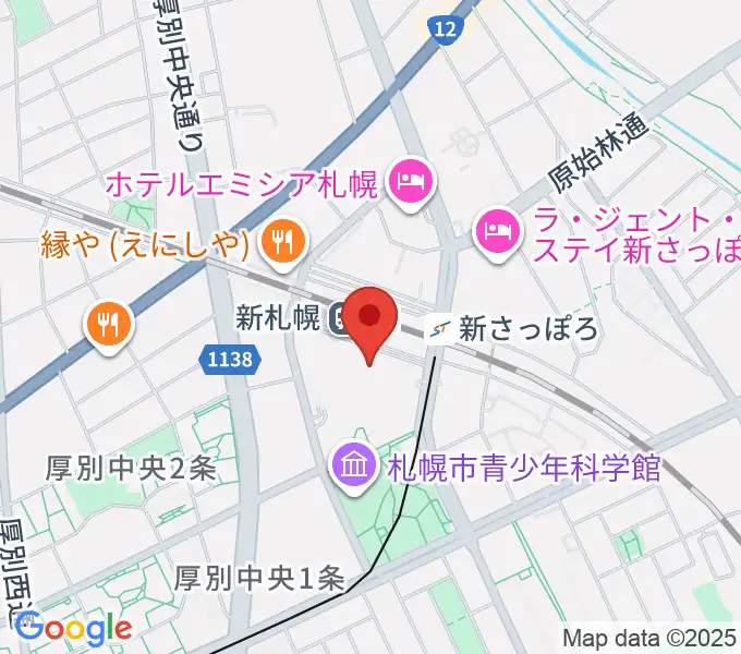 サンピアザセンター ヤマハミュージックの地図