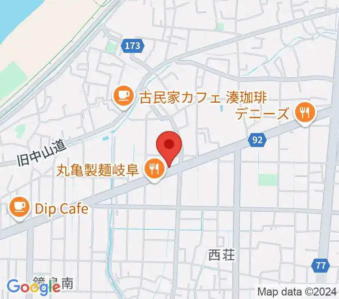 ミュージックハウスフレンズの地図