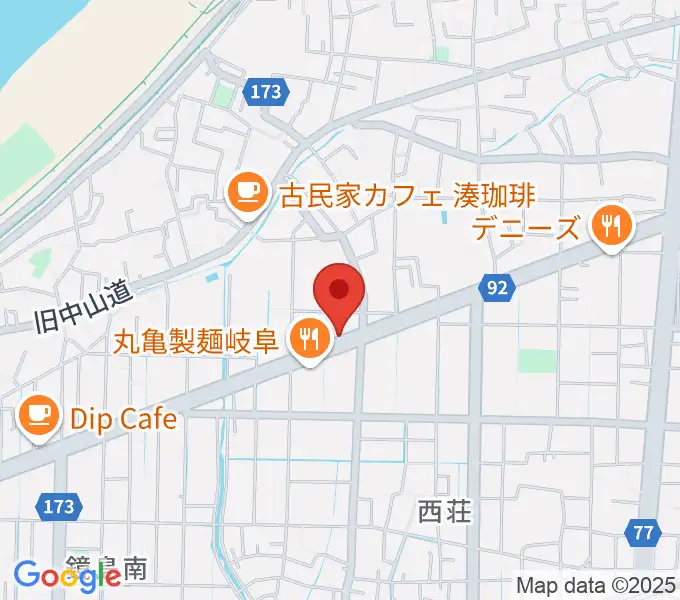 ミュージックハウスフレンズの地図