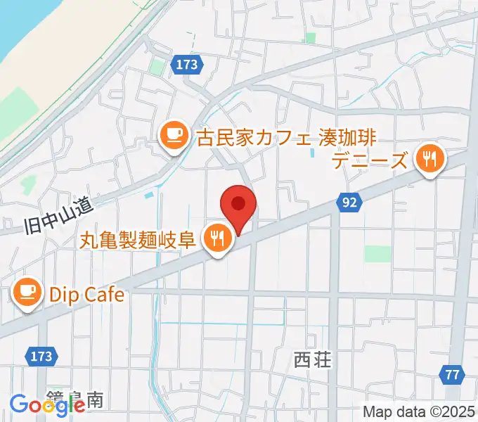 ミュージックハウスフレンズの地図